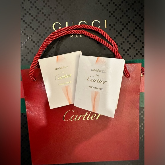 Cartier Other - Cartier Luxury Bag & Cartier Fragrance samples perfect size for traveling